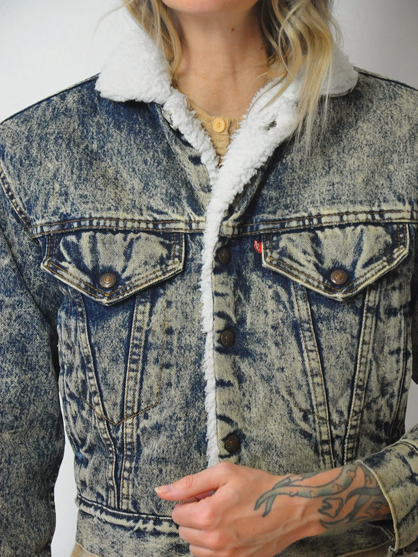 1980's Levi's Sherpa Jean Jacket