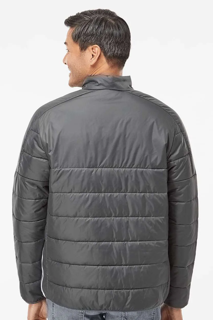 Adidas Mens Full Zip Puffer Jacket - Grey - NEW