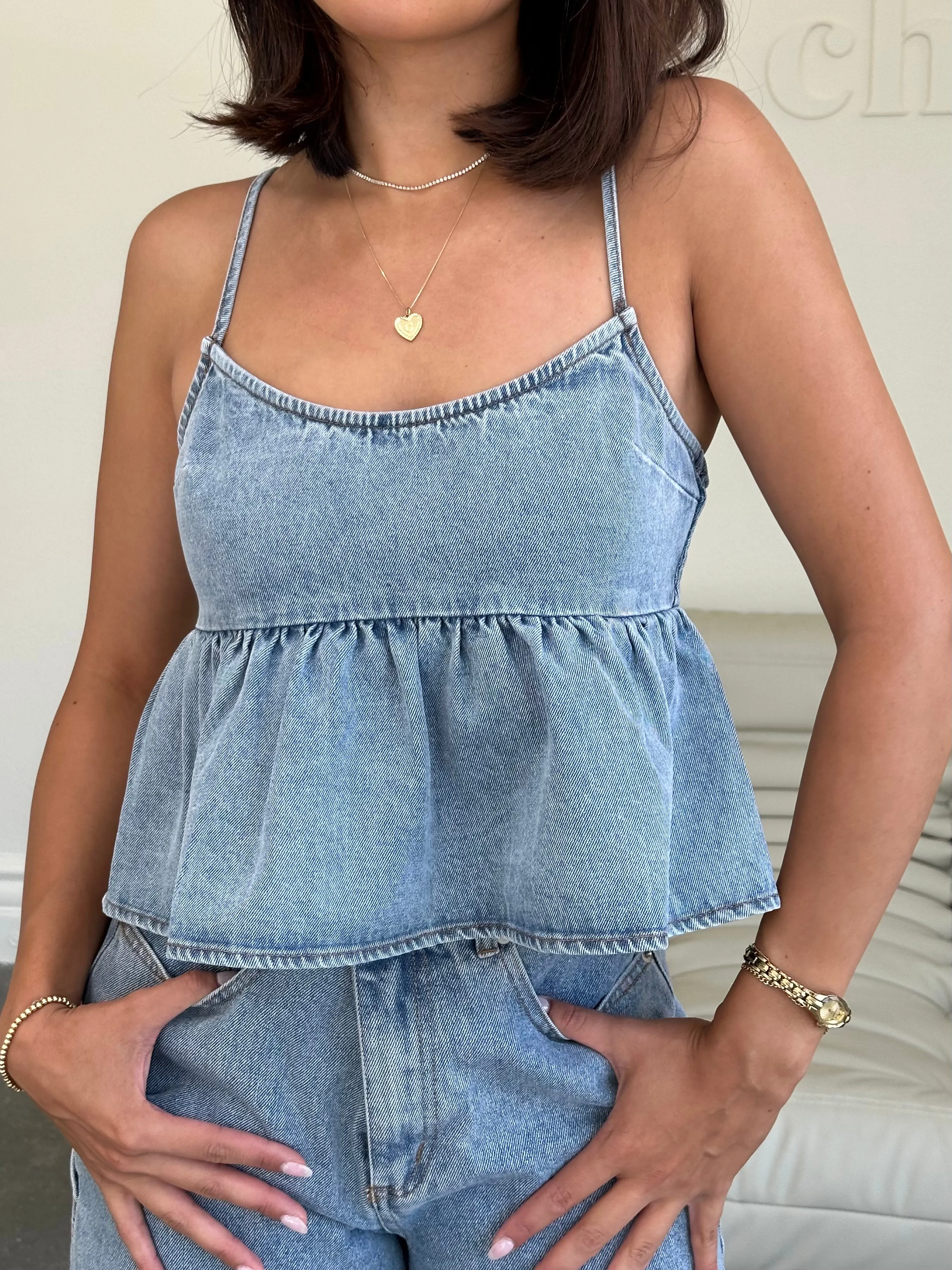 april top (LIGHT DENIM)