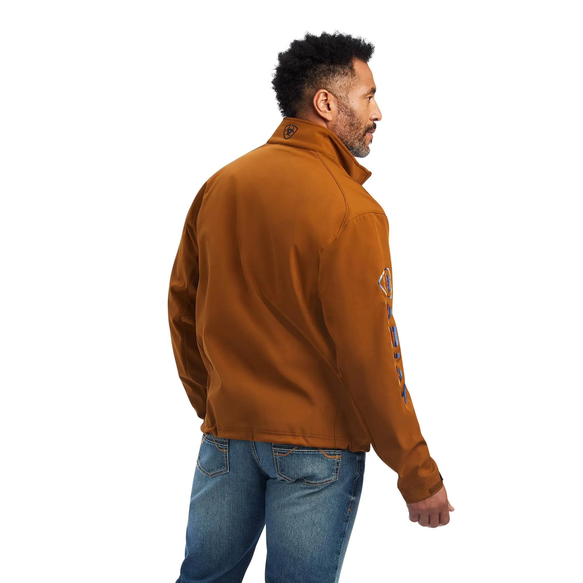 Ariat Men's Logo 2.0 Chestnut Softshell Jacket 10041612