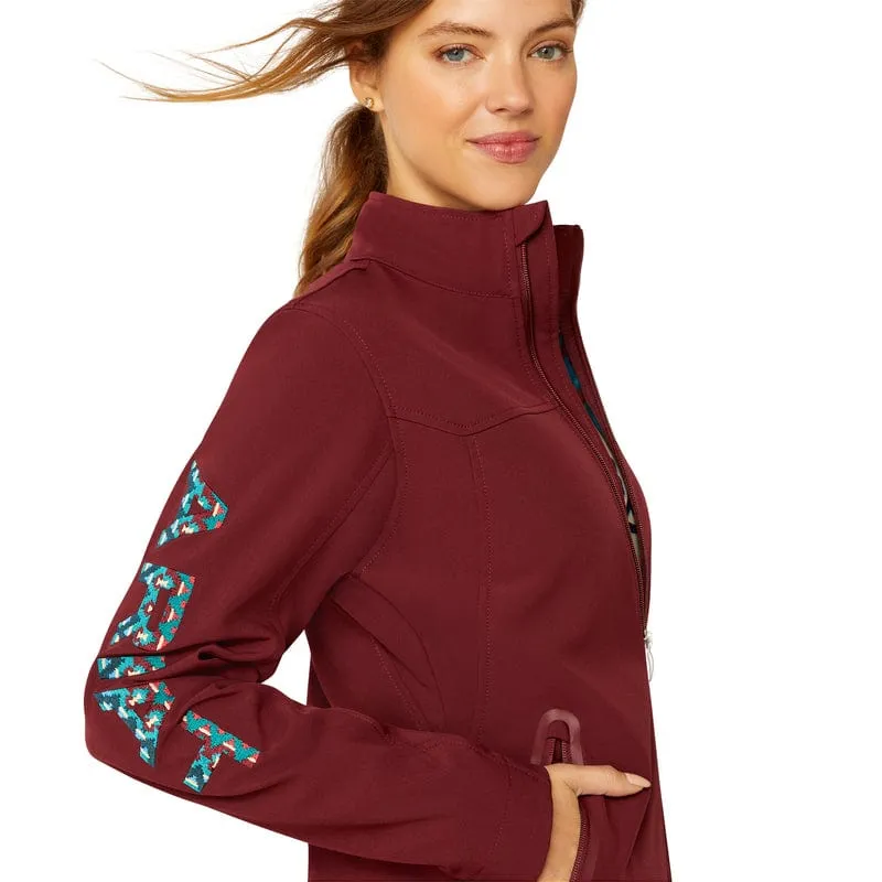 Ariat Women's New Team Tawny Port/Baja Softshell Jacket 10046690
