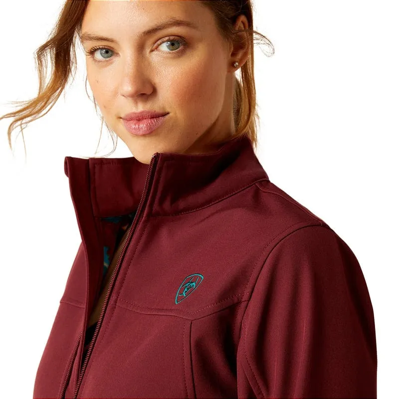 Ariat Women's New Team Tawny Port/Baja Softshell Jacket 10046690