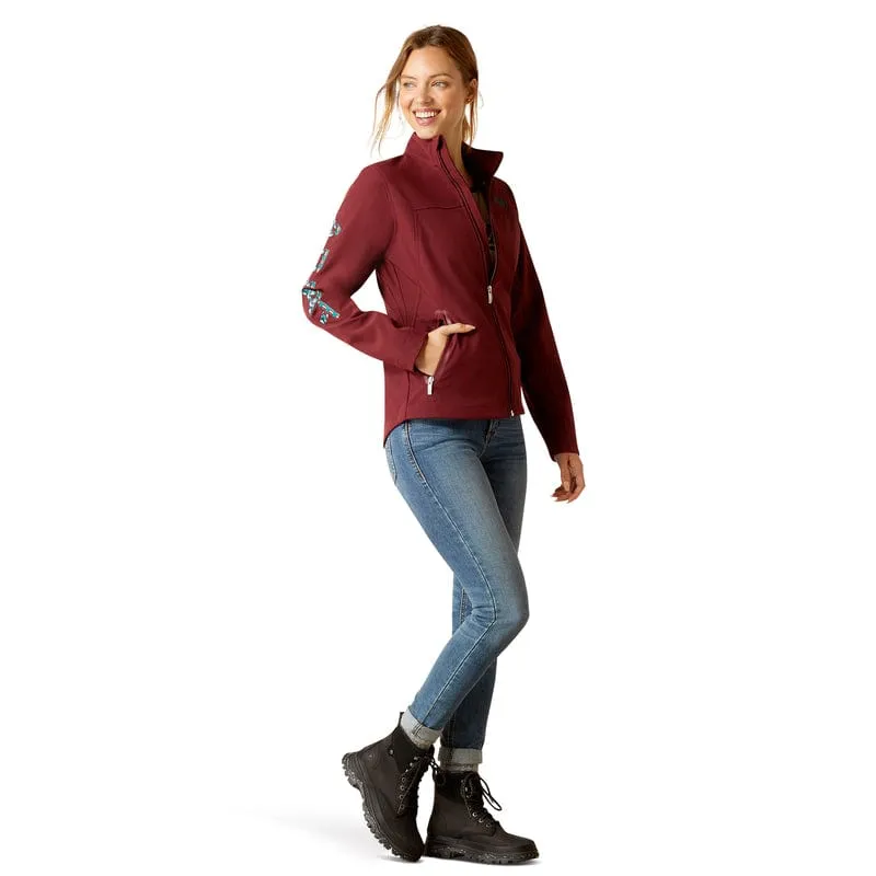 Ariat Women's New Team Tawny Port/Baja Softshell Jacket 10046690