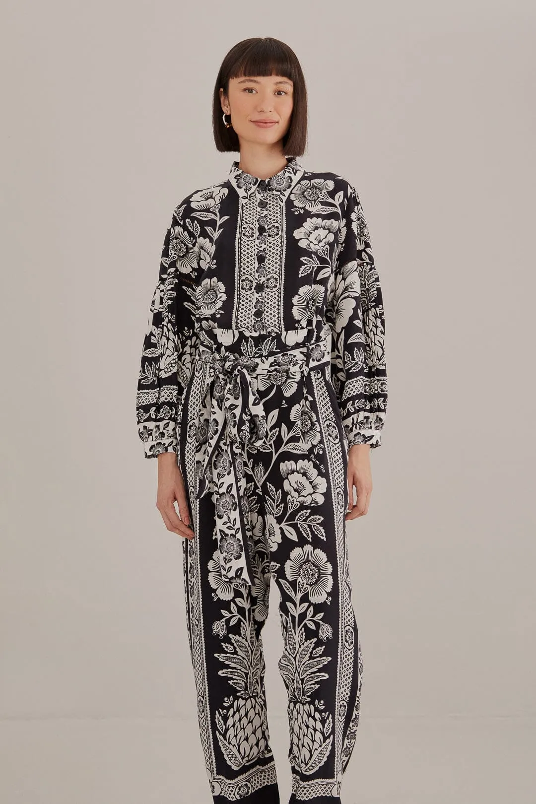 Black Pineapple Garden Jumpsuit