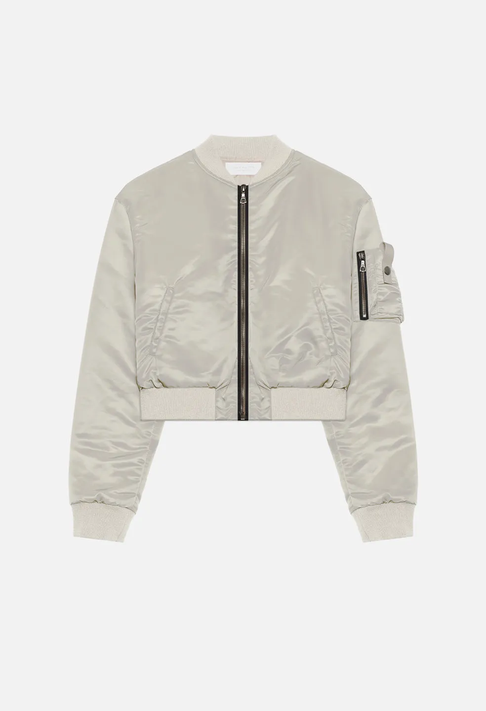 Hunter Cropped Bomber / Bone