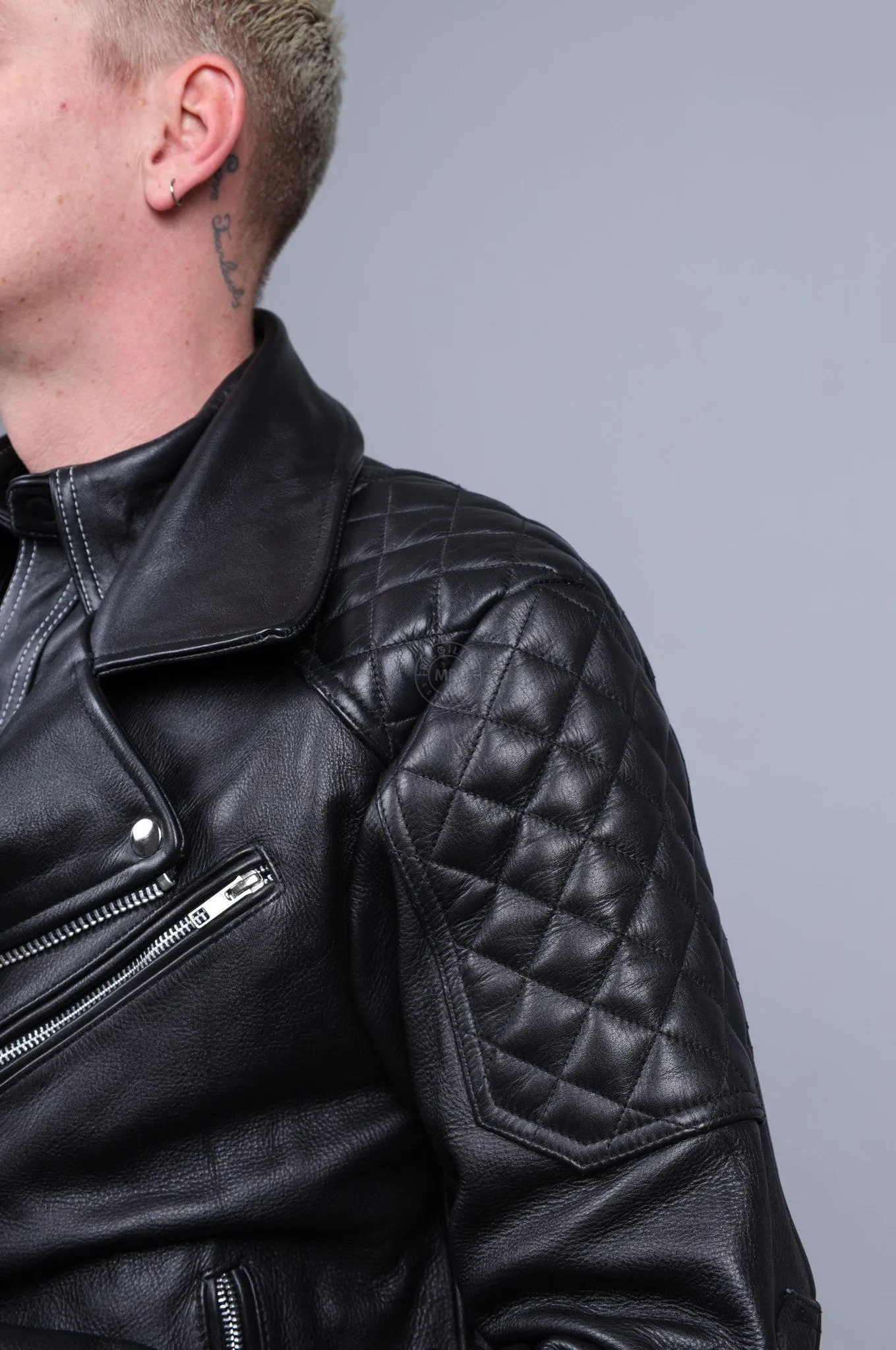 Leather Brando Jacket - Black Padding
