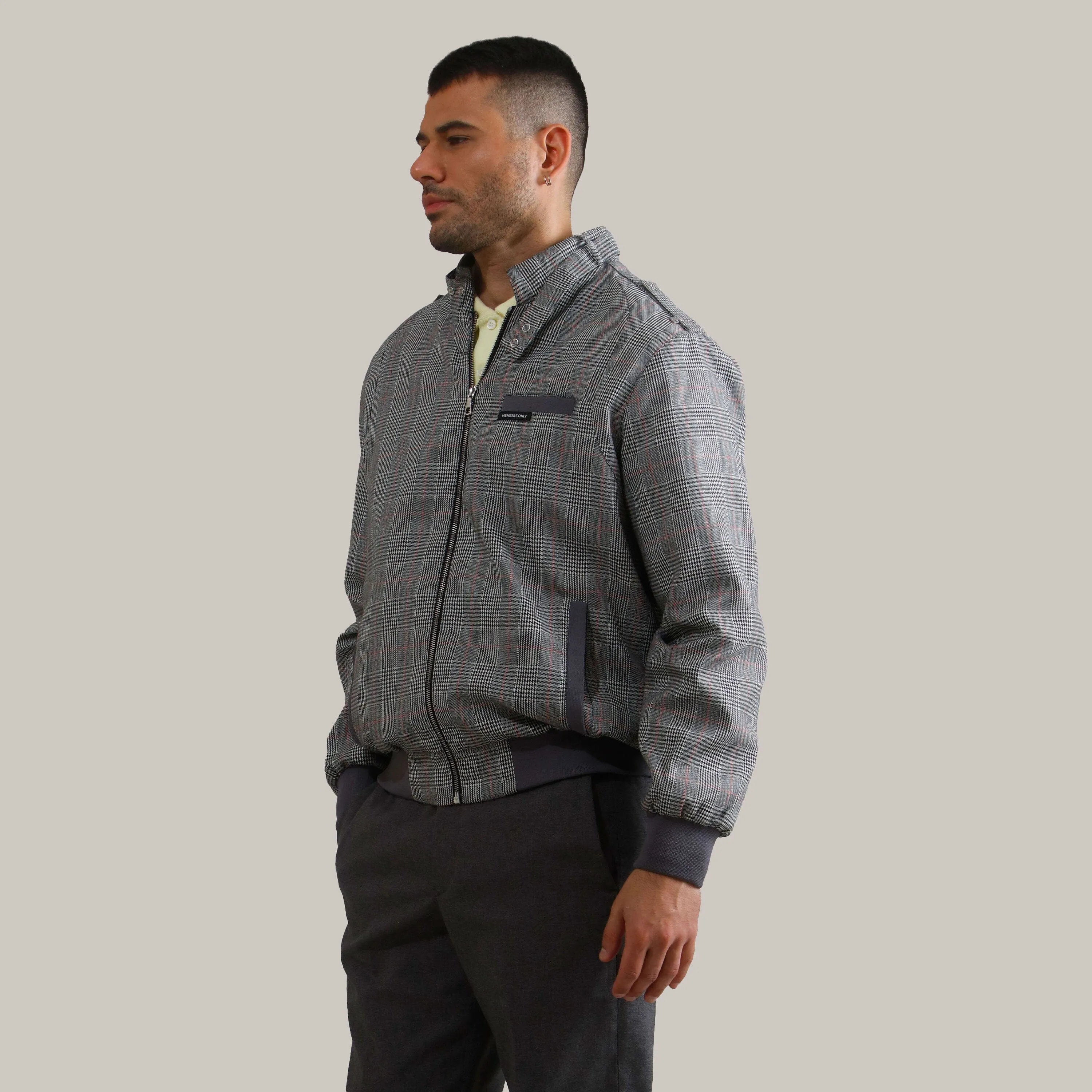 Men's Anderson Glen Plaid Iconic Racer Jacket