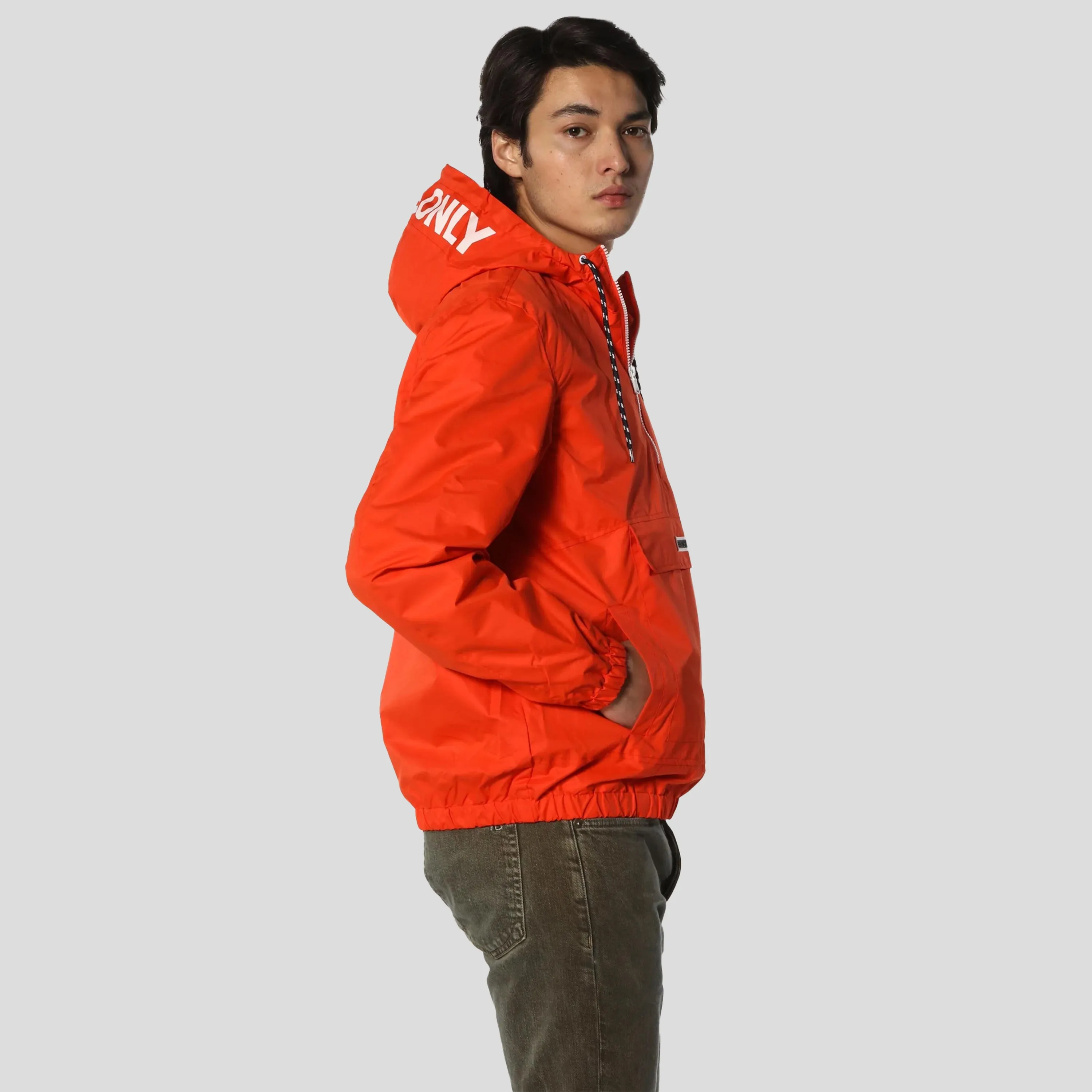 Men's Solid Popover Jacket - FINAL SALE