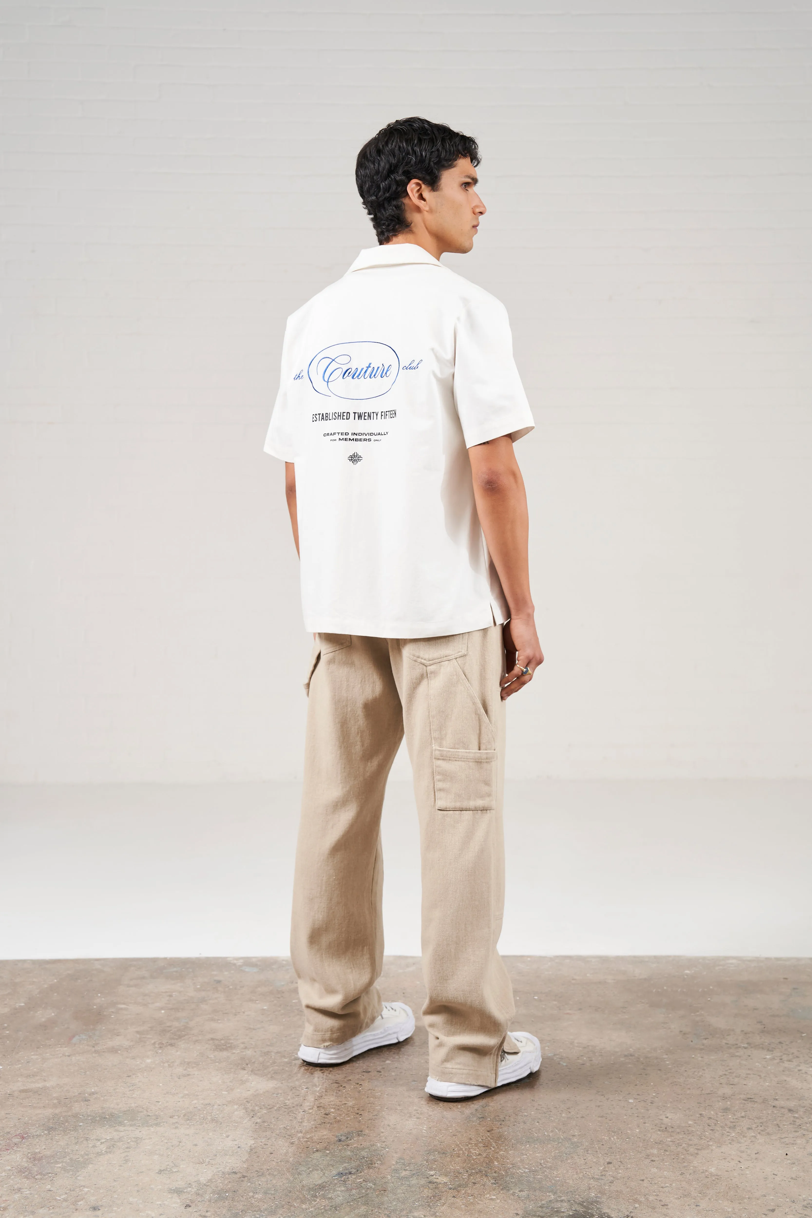 MULTI GRAPHIC MEMBERS ONLY SHIRT - OFF WHITE