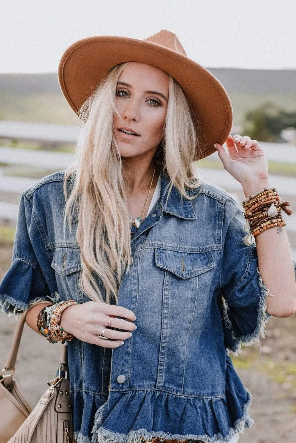 Short Sleeve Denim Jacket