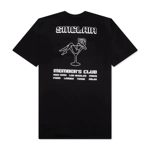 Sinclair Members Club Tour Tee - Black