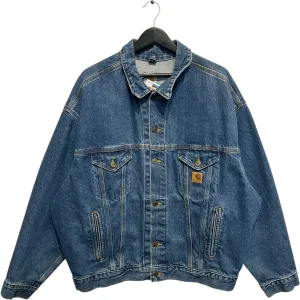 Vintage Carhartt J12 DST Stone Wash Trucker Denim Jacket