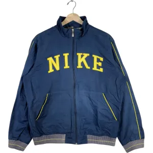 Vintage Nike Spellout Full Zip Bomber Light Jacket