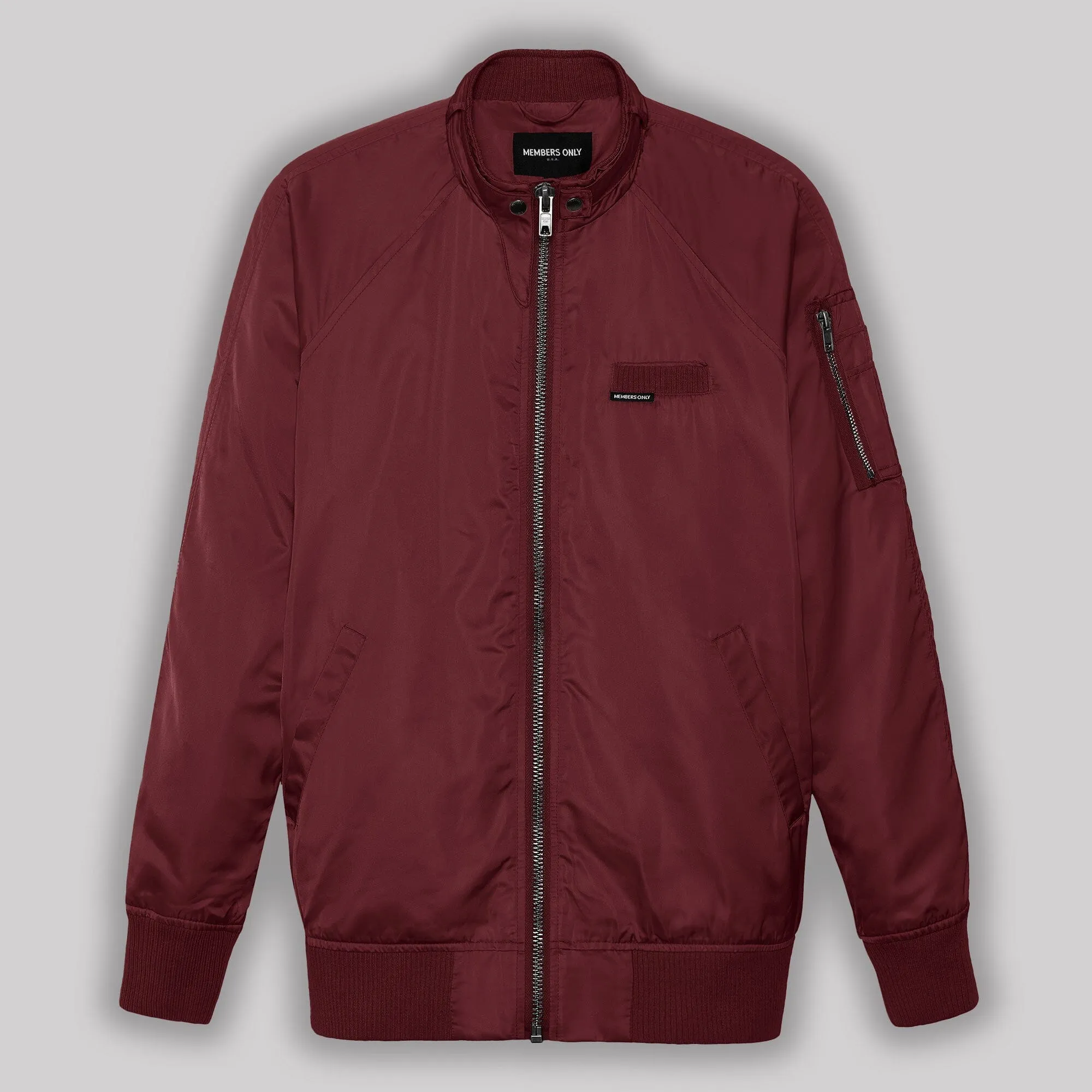 Women's Satin Bomber Jacket